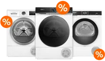 Tot 450,- korting op Wasmachines van o.a. AEG, Bosch, Miele en Samsung