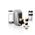 Krups XN900E Nespresso Vertuo Plus Deluxe Kaffeekapselmaschine | 5 verschiedene | kleine Kapsel für Espresso | 1,7 L Wassertank | silber