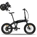 VECOCRAFT E-Bike Klapprad Klapprad 20*4,0 Zoll Fatbike,48V 10Ah faltbares Citybike,Damen Herren, 8 Gang Shimano, Heckmotor, 480 Wh, (Falt-E-Bike Erwac