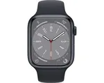 Apple Watch Series 8 - Smartwatch heren en dames - 45mm - Middernacht Aluminium