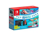 Console Nintendo Switch + Switch Sports Set (Switch Sports preinstallato, fascia per la gamba, 3 mesi di Nintendo Switch Online)