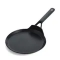 KitchenAid Classic smidd hård anodiserad PFAS-fri hälsosam keramisk non-stick, 24 cm pannkakspanna, induktion, ugnssäker, svart