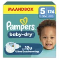 Pampers Baby-Dry Maat 5 maandbox - 174 luiers - 11kg-16kg