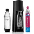 SodaStream Wassersprudler Sprudelwasserbereiter SodaStream Terra Black + 2 Flaschen
