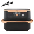 Ninja Foodi FlexDrawer Dual Zone Heißluftfritteuse, Airfryer mit 10,4-Fach und herausnehmbarem Trenner, Antihaftbeschichtung, spülmaschinenfester Korb