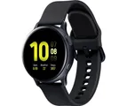 Montre connectée Samsung Galaxy Watch Active2 40 mm Boîtier Aluminium Bracelet en silicone Noir Carbone