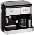 De'Longhi combikoffiemachine BCO 421.S — koffiezetapparaat met espressoportafilter en filterkoffiefunctie inclusief melkopschuimmondstuk, glazen kan e