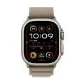Apple Watch Ultra 2 GPS+Cell, 49mm Titan Case Olive Alpine Loop &#8211; Medium