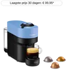 De Longhi Nespresso - Vertuo Pop Env90.a Capsulemachine Blauw