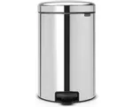 Brabantia NewIcon Prullenbak - 20 liter - Brilliant Steel