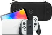 Nintendo Switch OLED Weiu00df + Bluebuilt Schutzhu00fclle