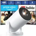Einyoumily Mini Beamer Unterstu00fctzt 4K, Integrierte APP Android 14 Heimkino Beamer (20000 lm, 10000:1, 3840x2160 px)