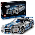 LEGO Technic 2 Fast 2 Furious Nissan Skyline GT-R (R34) Auto Bouwpakket voor Volwassenen - Automodel met Driftfunctie, Besturing, Ophanging en 6-cilin