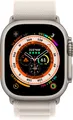 Apple Watch Ultra - 4G/LTE - 49mm - Titanium kast - Sterrenlicht Alpine bandje - Medium
