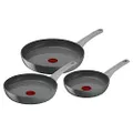 Tefal C4279132 Renew ON, keramische koekenpannenset, Keramische antiaanbaklaag, ontworpen, Gerecycled aluminium, Thermo-Signal, Alle warmtebronnen inc