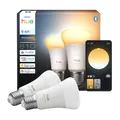 Philips Hue Led A60 Warm Tot Koelwit Licht E27 Fitting 2-pack Slimme Ledlamp Wit