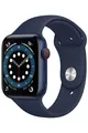 Apple watch Apple Watch Series 6 GPS + Cellular, 44mm boitier aluminium bleu avec bracelet sport bleu marine