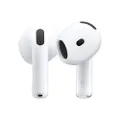 Apple AirPods 4 Wireless Earbuds, Bluetooth Headphones, Personalised Spatial Audio, Sweat and Water Resistant, USB-C Charging Case, H2 Chip, Up to 24 