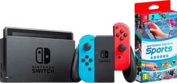 Nintendo Switch Rot/Blau + Nintendo Switch Sports