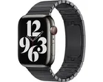 Apple Steel Link Band voor de Apple Watch Series 1 / 2 / 3 / 4 / 5 / 6 / 7 / 8 / 9 / SE - 38 / 40 / 41 mm - Space Black