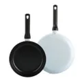 BK Enjoy Keramische anti-aanbak koekenpannen 24 en 28 cm - PFAS-vrije inductiepan geschikt voor alle hittebronnen - 2-delige pannenset - Ovenbestendig