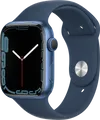 Apple Watch Series 7 Cellular 45 Mm Blauw Aluminium / Blauwe Sportband
