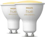 Philips Hue &#8220;Philips Hue White Ambiance GU10 Doppelpack 2x230lm!&#8221; LED-Leuchtmittel, GU10, 2 Stück, Warmweiß, Farbwechsler, CCT-Farbtempera