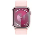 Apple Watch Series 9 - 41mm - Case with Light Pink Sport Loop - Roze Aluminium