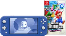 Nintendo Switch Lite Bleu + Super Mario Bros. Wonder