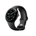 Google Pixel Watch 4 (41 mm) – Android-Smartwatch mit gewölbtem Display und Fitness-Tracking und Unterstützung von Gemini – Aluminiumgehäuse in Matte 