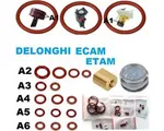 Pakkingen - reparatieset - oring - O-ring - DELONGHI Ecam Etam - SERVICE KIT + vet voor de regeneratie van de koffiemachine + 1 Schroefdop - 18 stuks 