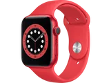 Apple Watch Series 6 44mm (product)red Rood Aluminium / Rode Sportband