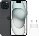 Apple iPhone 15 256 Go Noir + Apple Chargeur Rapide