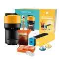 Koffiemachine Nespresso Vertuo Pop Mango Yellow + 20 capsules + Tumbler + Ijsblokjesvorm