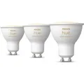 Philips Hue White Ambiance GU10 Ledlampen 400lm 3-pack - Wit
