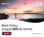 Jusqu’à 20 % de réduction sur les vols avec Qatar Airways