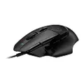 Logitech G G502 X Bedrade Gamingmuis - LIGHTFORCE hybride, optisch-mechanische, primaire schakelaars, HERO 25K gaming sensor, voor PC - MacOS/Windows 