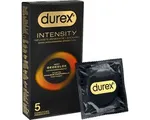 Durex Intensity Condooms - 5 Stuks - Nieuwste generatie ultradunne, latexvrije condooms – Gedeelde lichaamswarmte