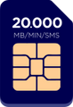 Sim Only: 20.000 MB / MIN / SMS van 13,- voor 7,50