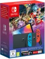 Nintendo Switch OLED - Mario Kart 8 Deluxe + 3 maanden Online Lidmaatschap Bundel - Blauw/Rood