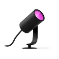 Philips Hue Lily Tuinspot 1-Lichts Uitbreiding - Wit en Gekleurd Licht - IP65 Waterbestendige Prikspot - Werkt met Alexa en Google Home - Buitenlamp -