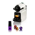 KRUPS XN100110WP NESPRESSO Inissia Kaffemaskin Vit 0,7 L Med Ett Tryck På 19 Bar Får Du Espresso Av Hög Kvalitet Mycket Lätt Att Använda Endast 2 Knap