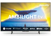 Philips Ambilight 43PUS8109 Smart TV LED 4K - Écran 43 Pouces avec Plate-Forme Pixel Precise Ultra HD, Titan OS et Son Dolby Atmos, Fonctionne avec l’