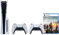 PlayStation 5 Disc Edition + Battlefield 6 + Manette Supplémentaire Blanc