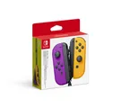 Paire de manettes Nintendo Switch Joy-Con Violet Néon et Orange Néon