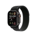 Apple Watch Ultra 2 (49 mm GPS + Cellular) Montre de Sport connectée avec Boîtier en Titane Noir et Boucle Trail Noir (M/L). Suivi de l’activité, GPS 