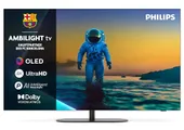 PHILIPS Ambilight 55OLED810 4K OLED Smart TV - 55 Zoll Display mit P5 AI Perfect Picture Engine Ultra HD, Titan OS, Dolby Vision und Atmos Sound - Fun