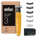 Braun Series XT3 Gesicht & Körper, All-In-One Trimmer, Elektrischer Rasierer, Barttrimmer & Bodygroomer, 7 Zubehörteile, Körperrasierer und Styler, 45