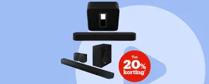 Tot -20% korting op soundbars & subwoofers van o.a. JBL & Sonos