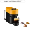 Magimix Nespresso Vertuo Pop Geel